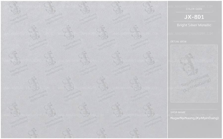 Color: Bright Silver Metallic
